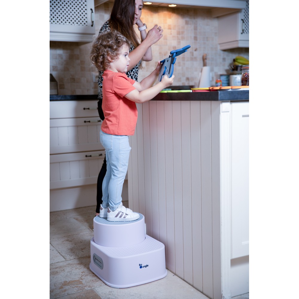 BoJungle B-Step Stool rialzo bambini rosa 15-26 cm