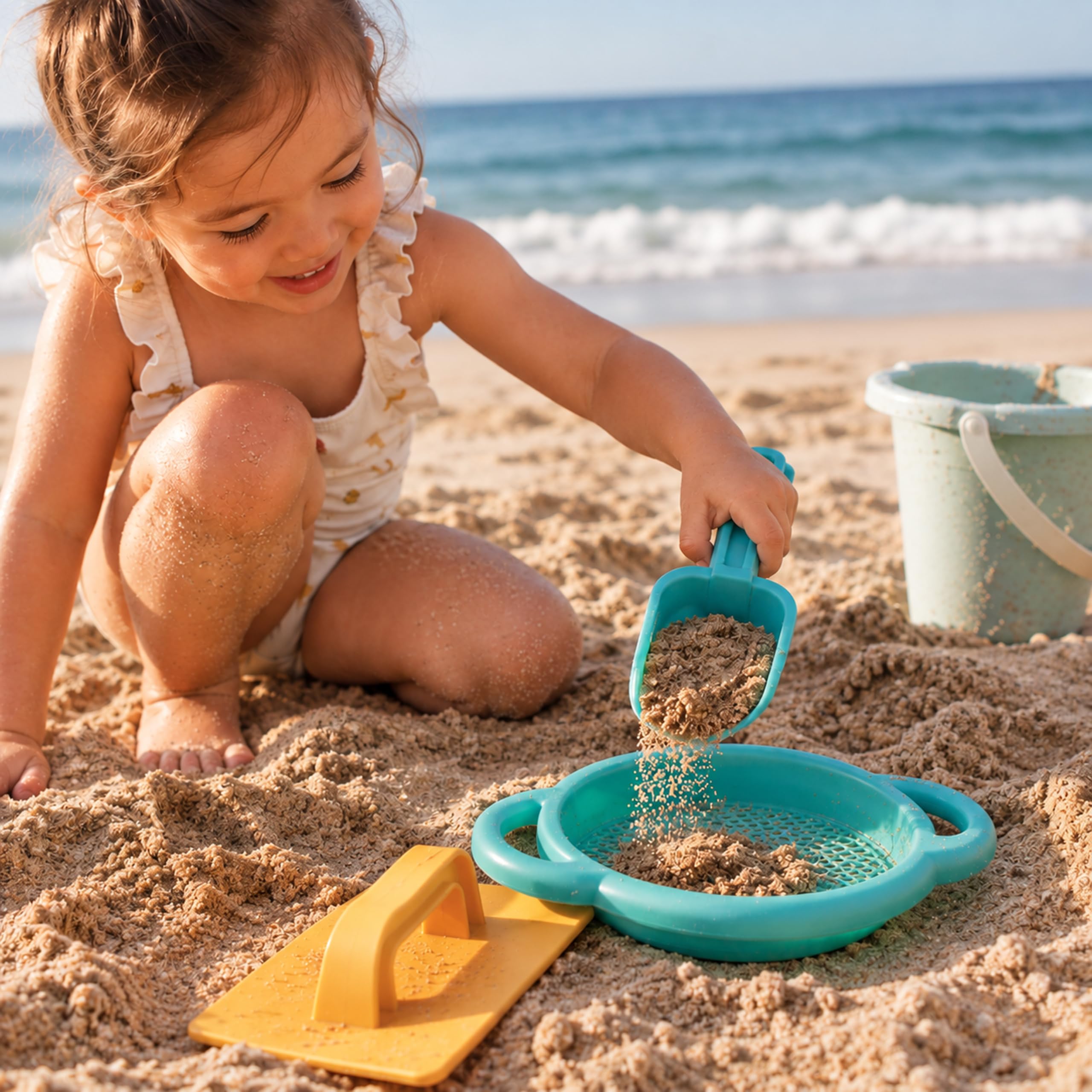 Miniland Set Spiaggia secchiello giochi sabbia