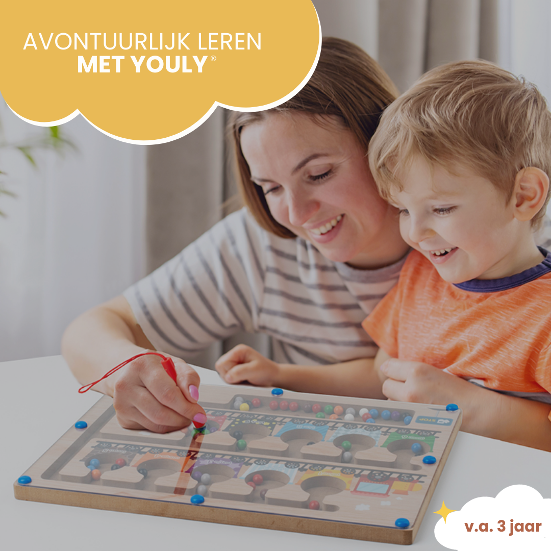Youly Labirinto magnetico treno gioco Montessori