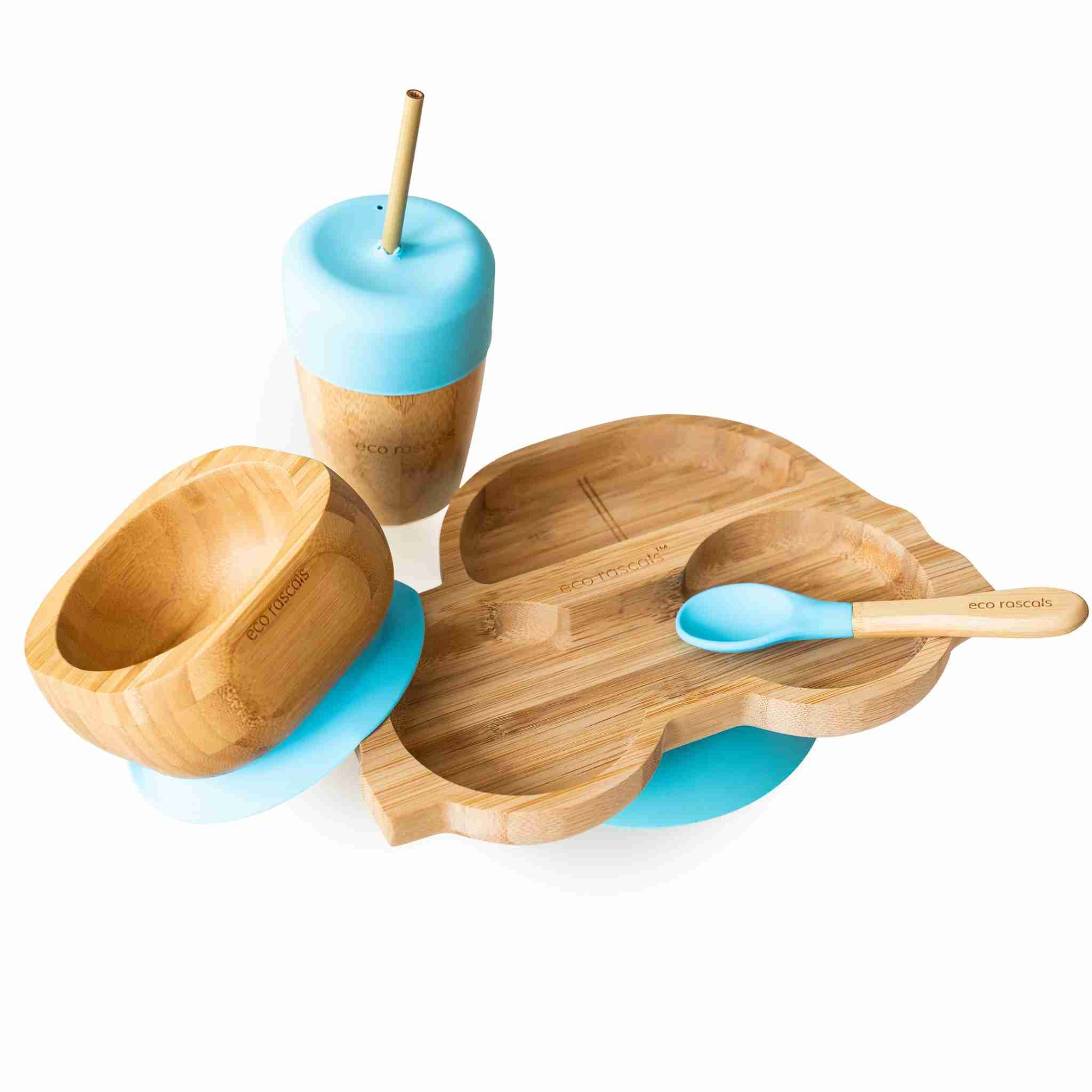 Eco Rascals Bundles Set Svezzamento Auto Blu 6 pezzi bambu