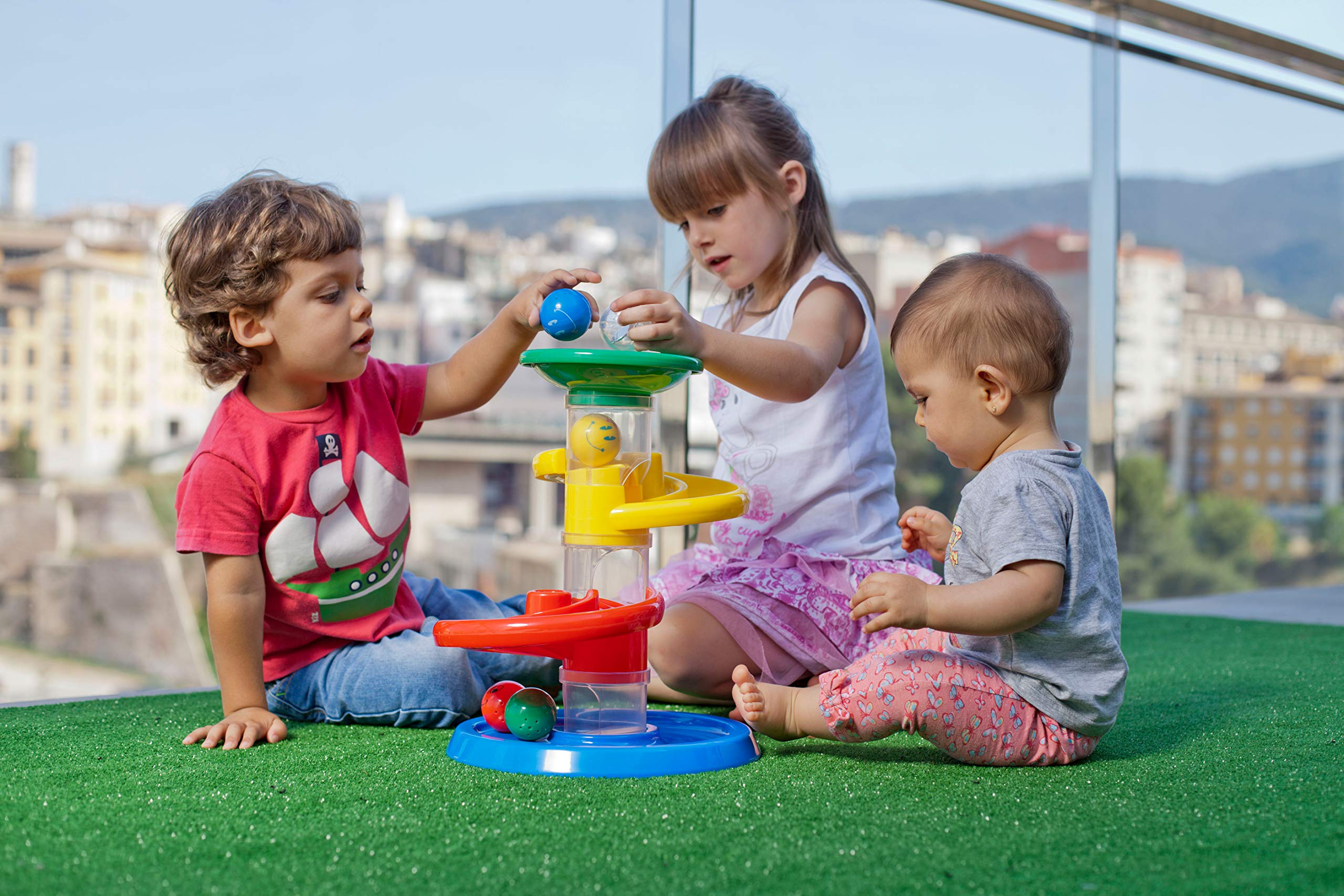 Miniland Pista Biglie Gigante 94106 Receball 8 Pezzi 5 Palline