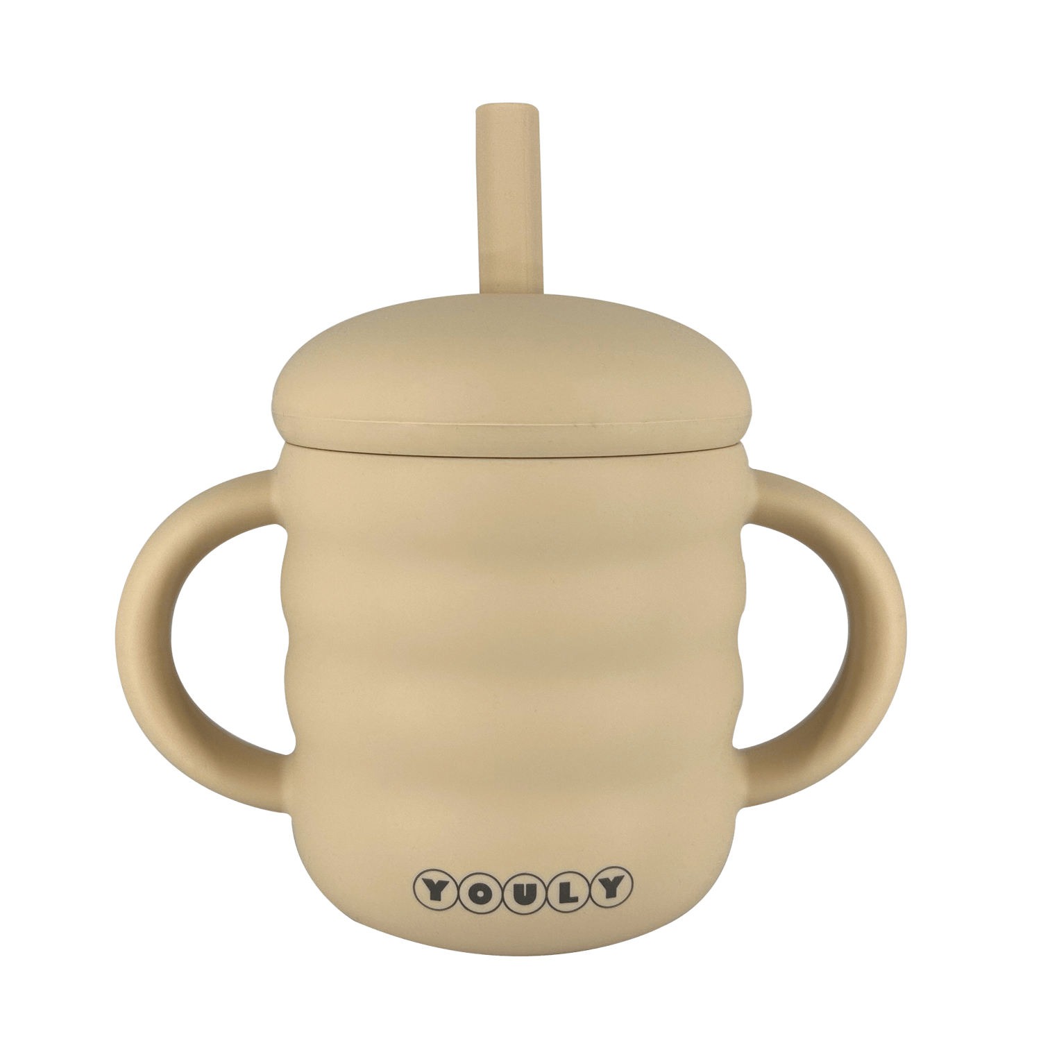 Youly Bubble tazza con cannuccia crema in silicone alimentare