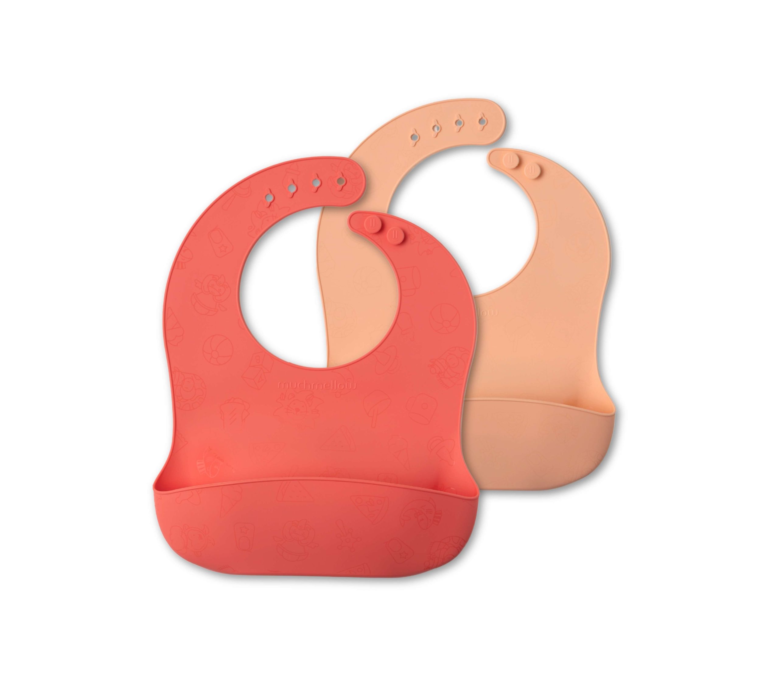 Muchmellow Pappa 2 Bavaglini in Silicone con Tasca