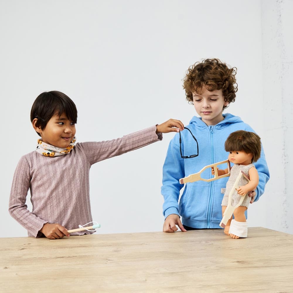 Miniland Set Accessori Bambole Diversità Funzionale 5 Pezzi