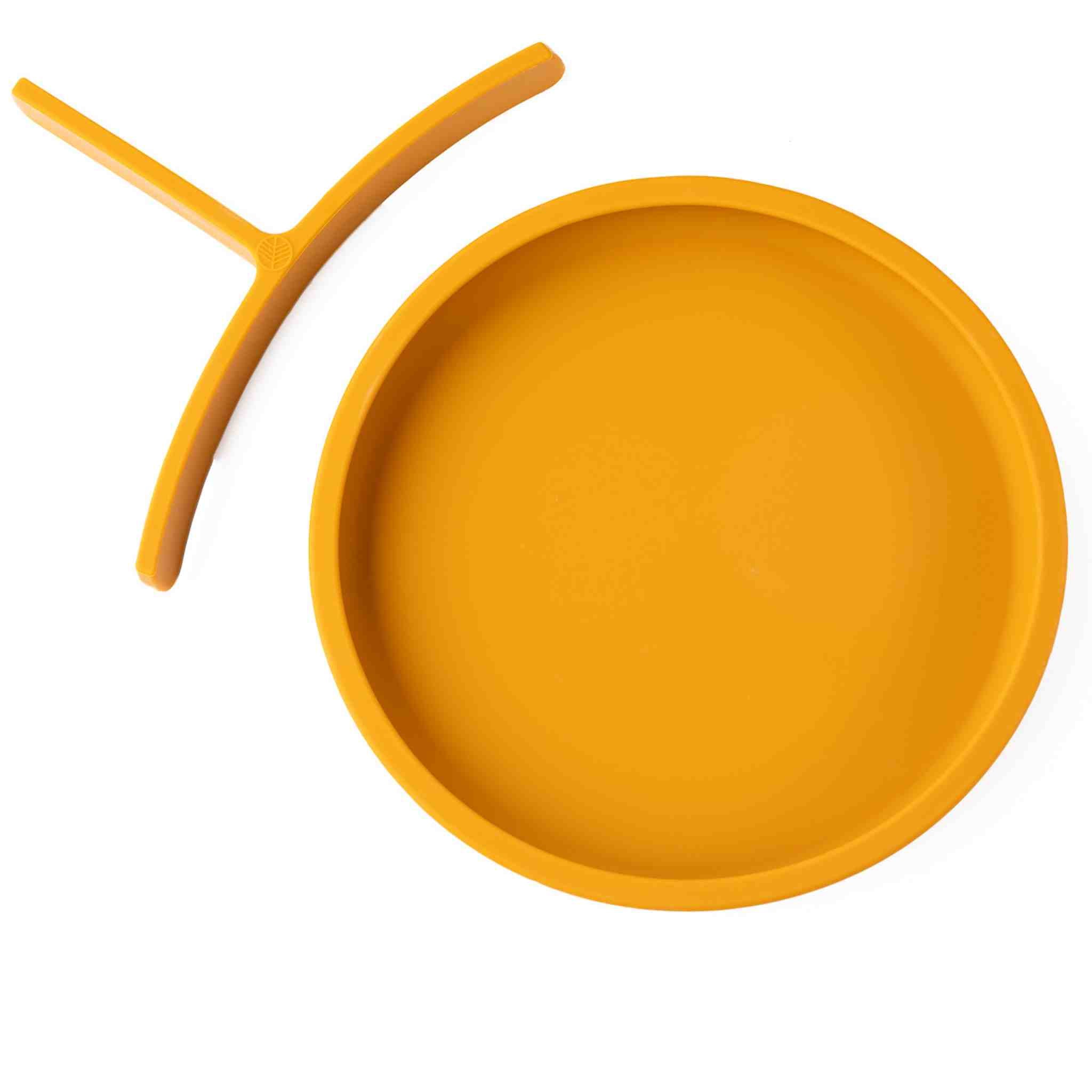 Eco Rascals Silicone Divider Plate piatto silicone senape