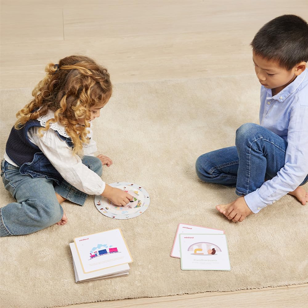 Miniland Diversità Spin Chill gioco yoga bambini con ruota