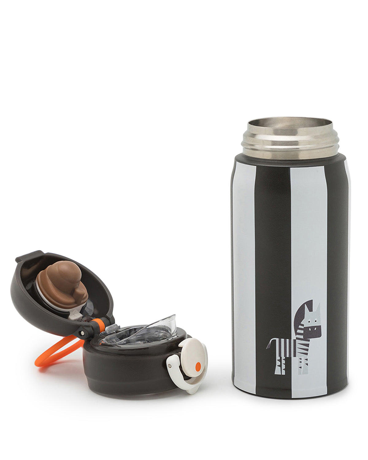 Noui Noui Water Bottles Zebra borraccia 350 ml acciaio