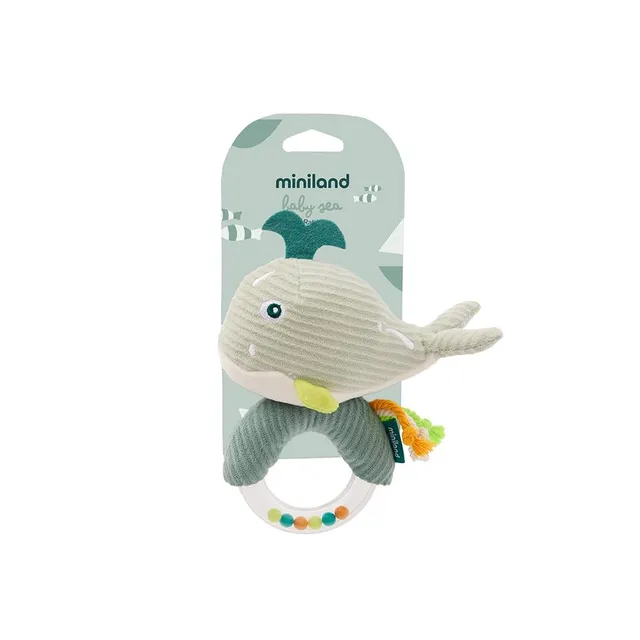 Miniland Baby Sea Sonaglio neonato balena Oceano sensoriale