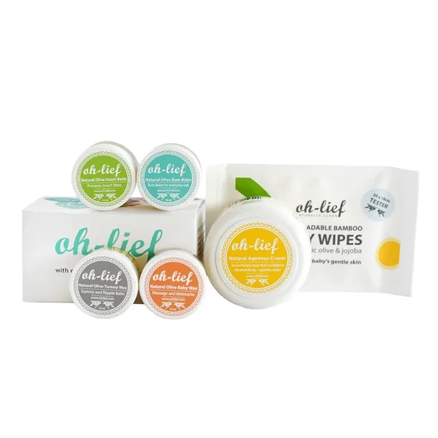 Oh-Lief Starter Box Cura Neonato 6 Prodotti Naturali Idea Regalo