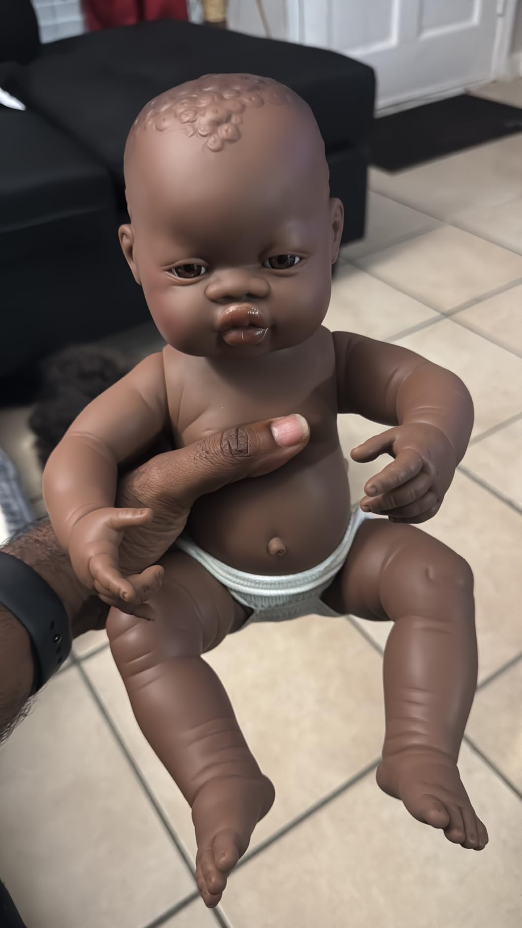 Miniland Bambole Bambola Africana 40 cm Neonata Vinile