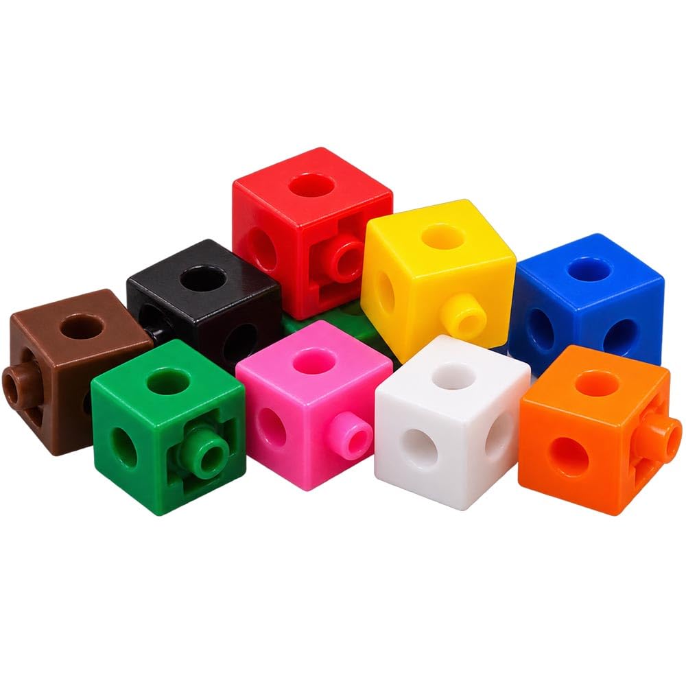 Miniland Blocchi cubetti in barattolo 100 pezzi 2 cm colori
