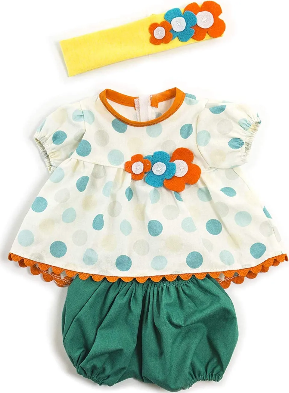 Miniland How to Dress vestito bambola 40 cm giallo