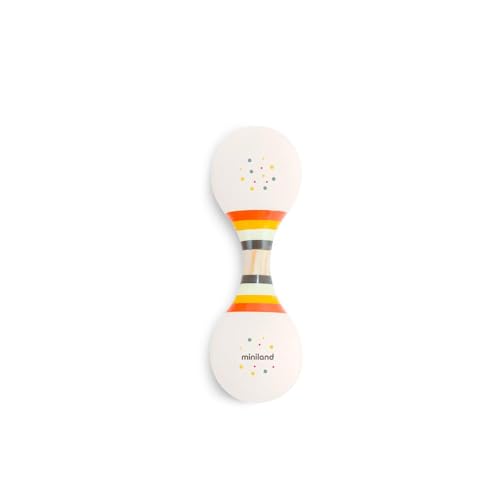 Miniland Soft Duo Rattle sonaglio neonato silicone 0 mesi doppio
