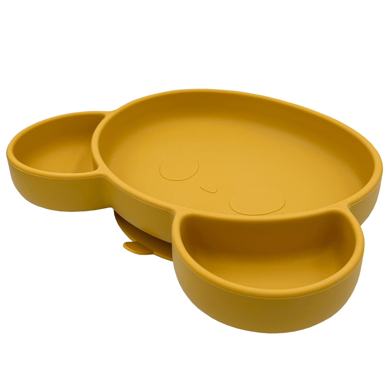 Youly set pappa giallo ocra piatto orso e posate