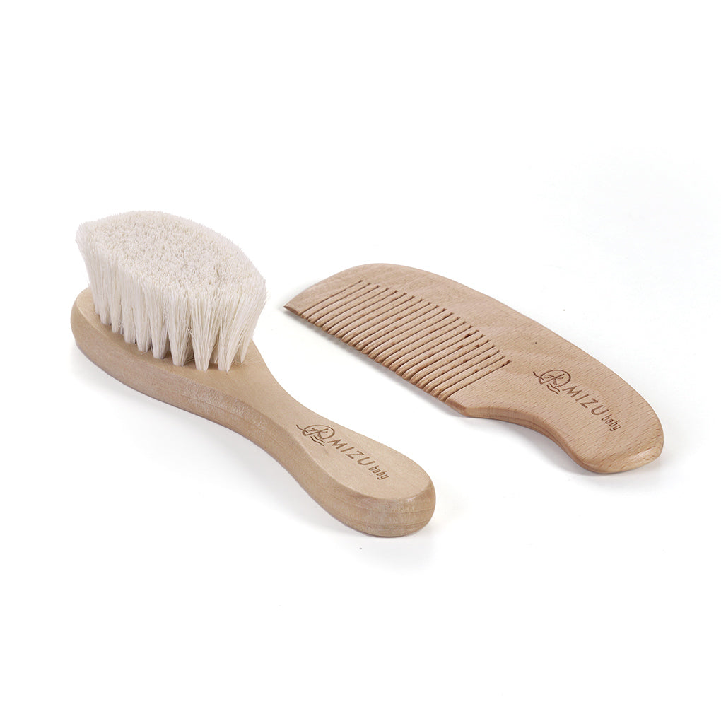 Mizu Baby Mami Set Spazzola Pettine Bamboo Neonato