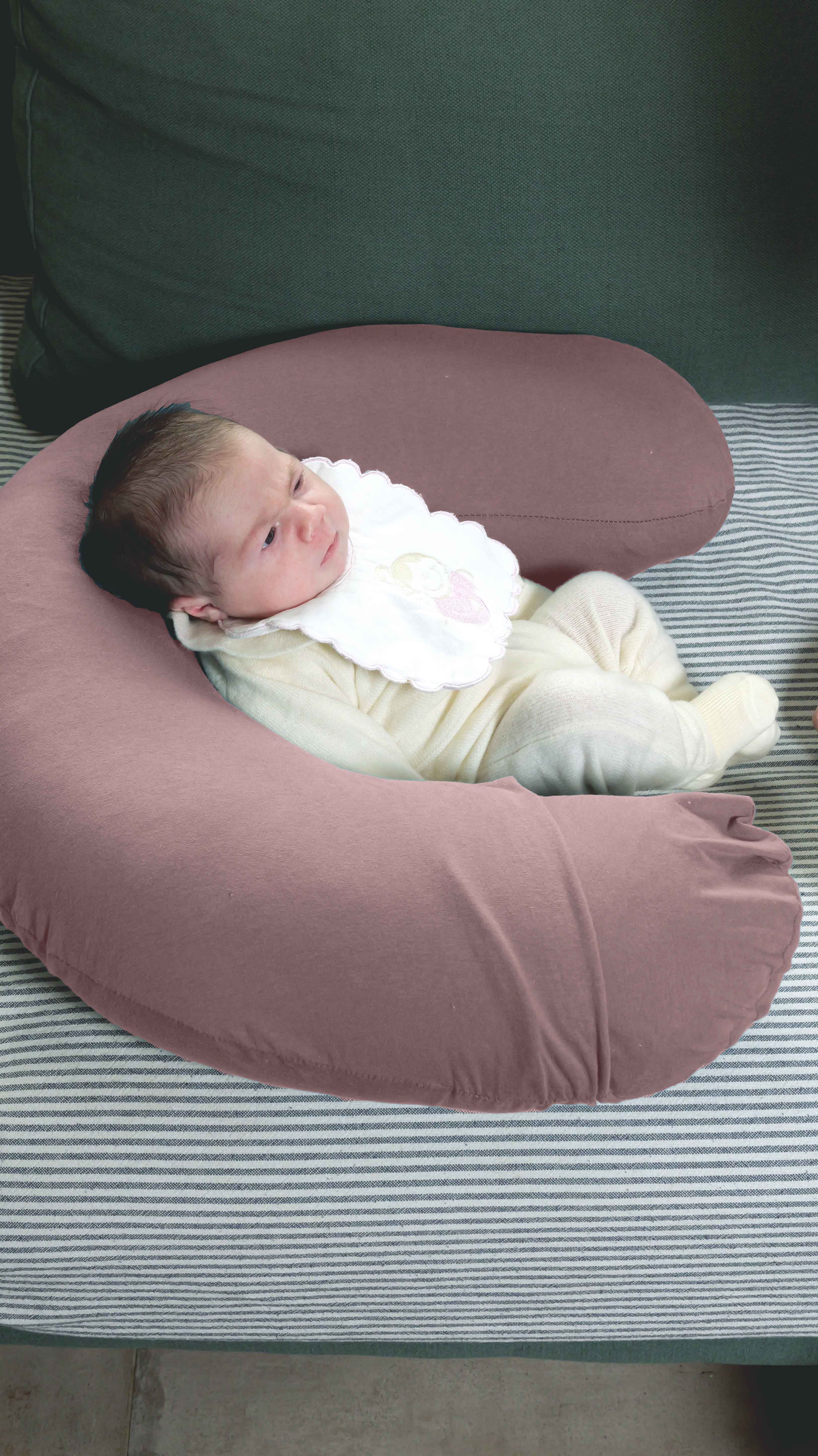 Mizu Baby Mirai cuscino gravidanza allattamento Rosa 166 cm