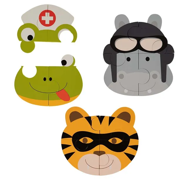 BoJungle Grooming Animal Puzzle bagnetto 3 animali