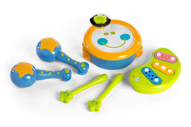 Miniland Musica set strumenti tamburo xilofono maracas