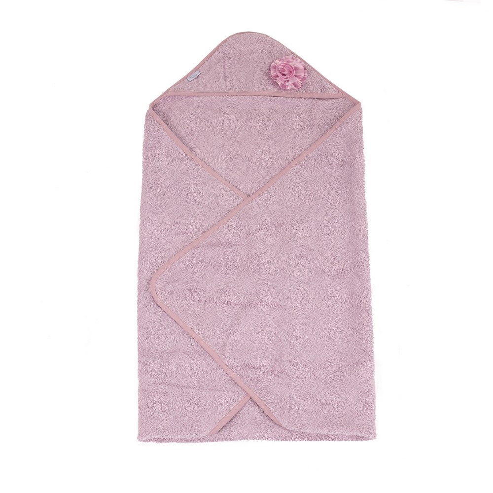 BoJungle B-Bathcape Flower Pink Accappatoio Cotone Bio