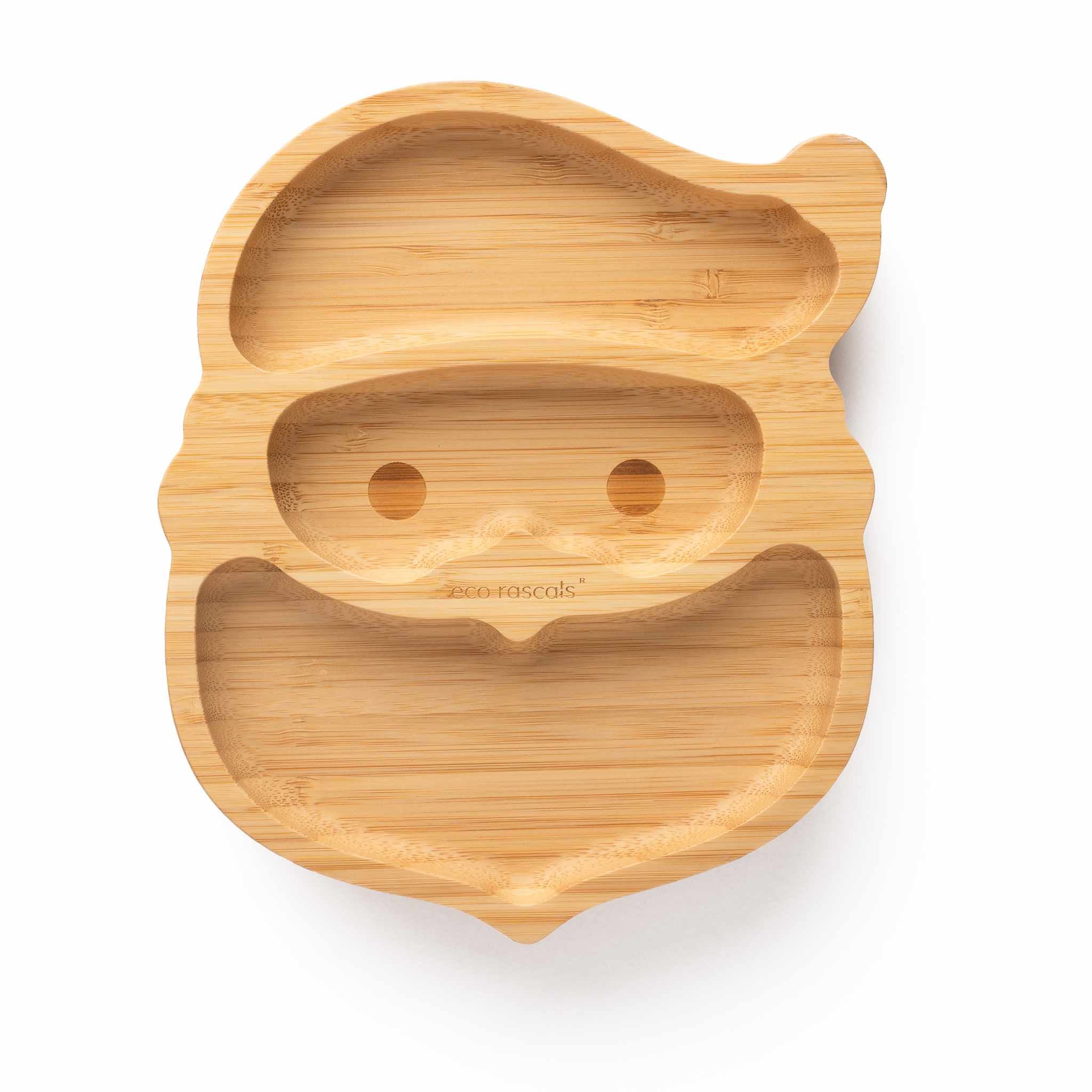 Eco Rascals Bamboo Plates piatto Babbo Natale bamboo