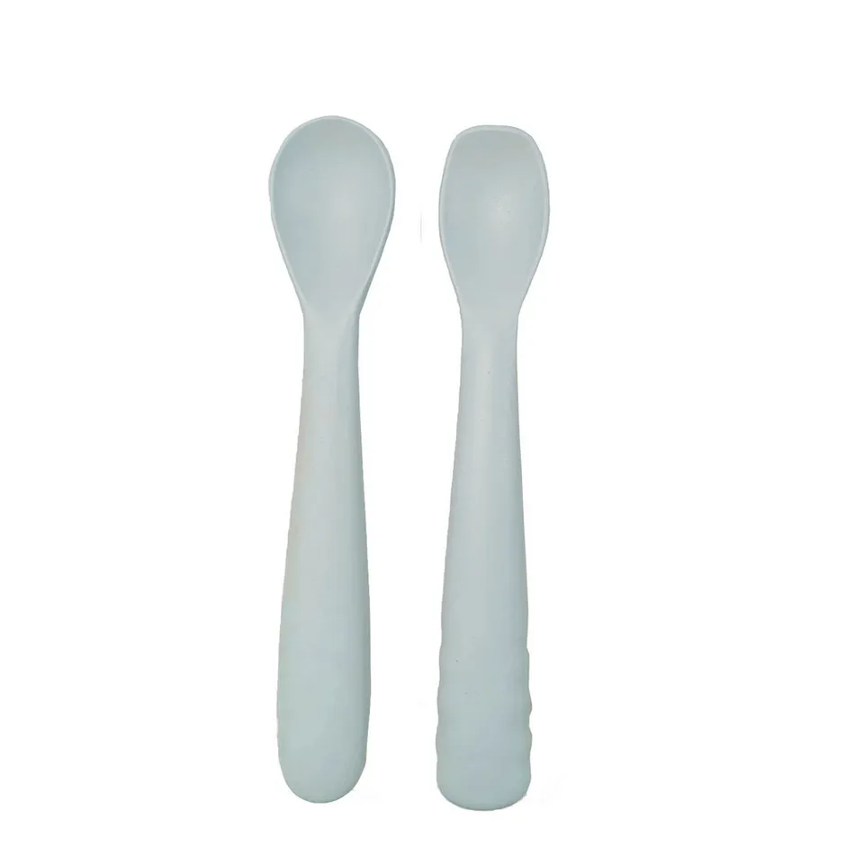 BoJungle B-Spoon Shape cucchiaio svezzamento silicone grigio 2 pz