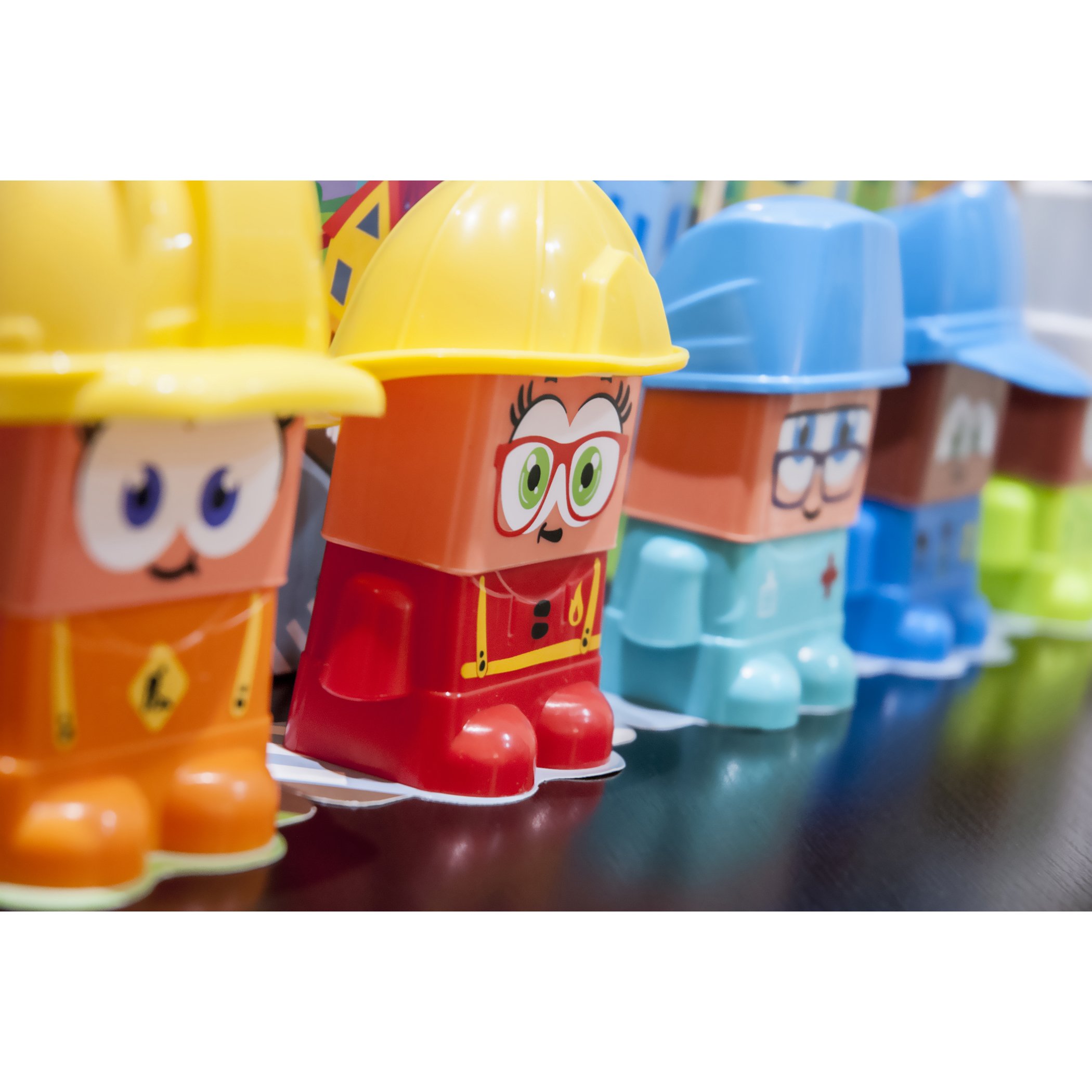 Miniland Job Blocks Gioco Mestieri 6 Personaggi 12 cm 2-6 Anni