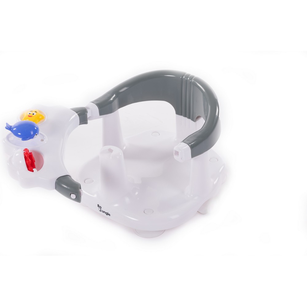 BoJungle B-Bath Seat seggiolino bagno grigio con ventose e giochi