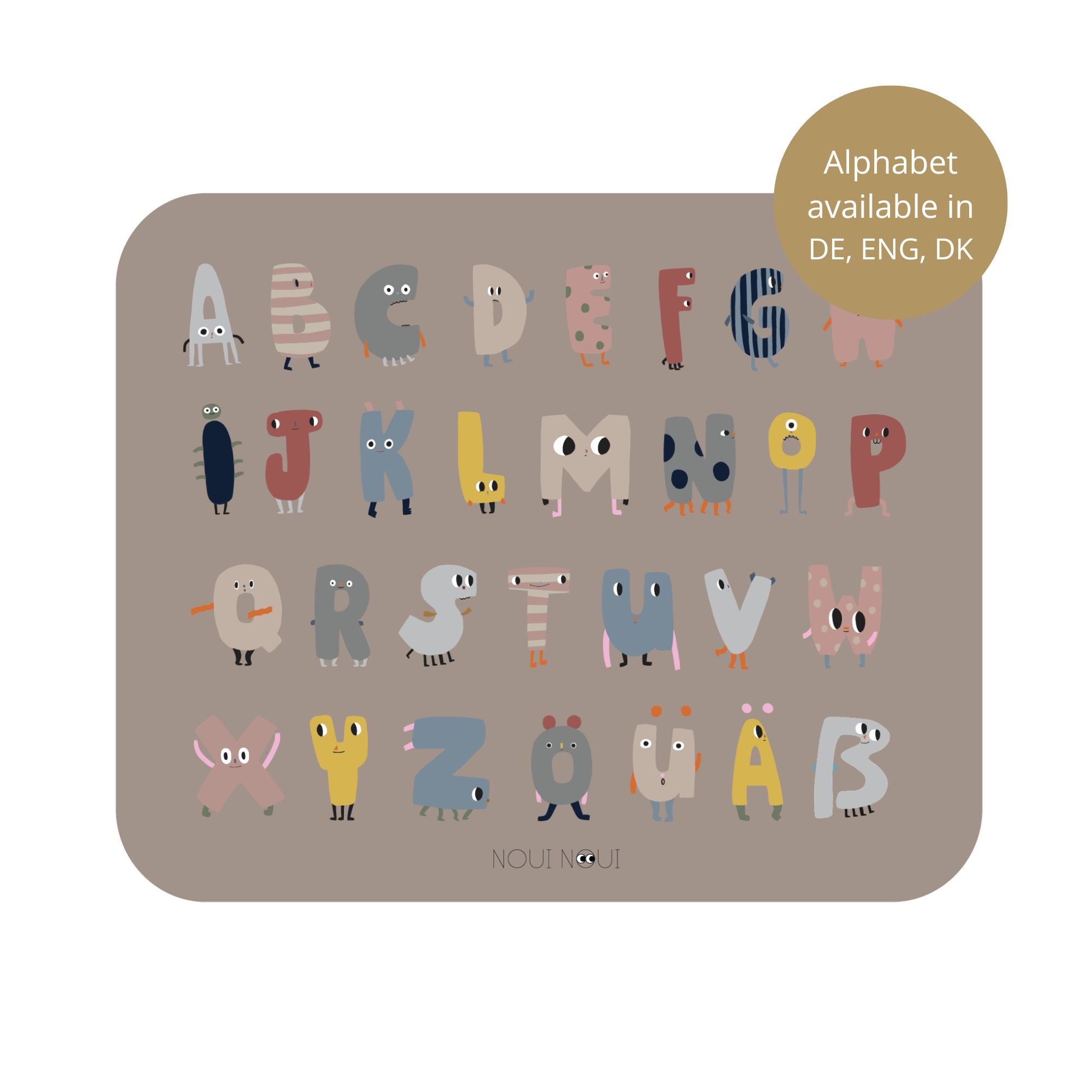 Noui Noui XL Placemats tovaglietta XL ABC 55x45