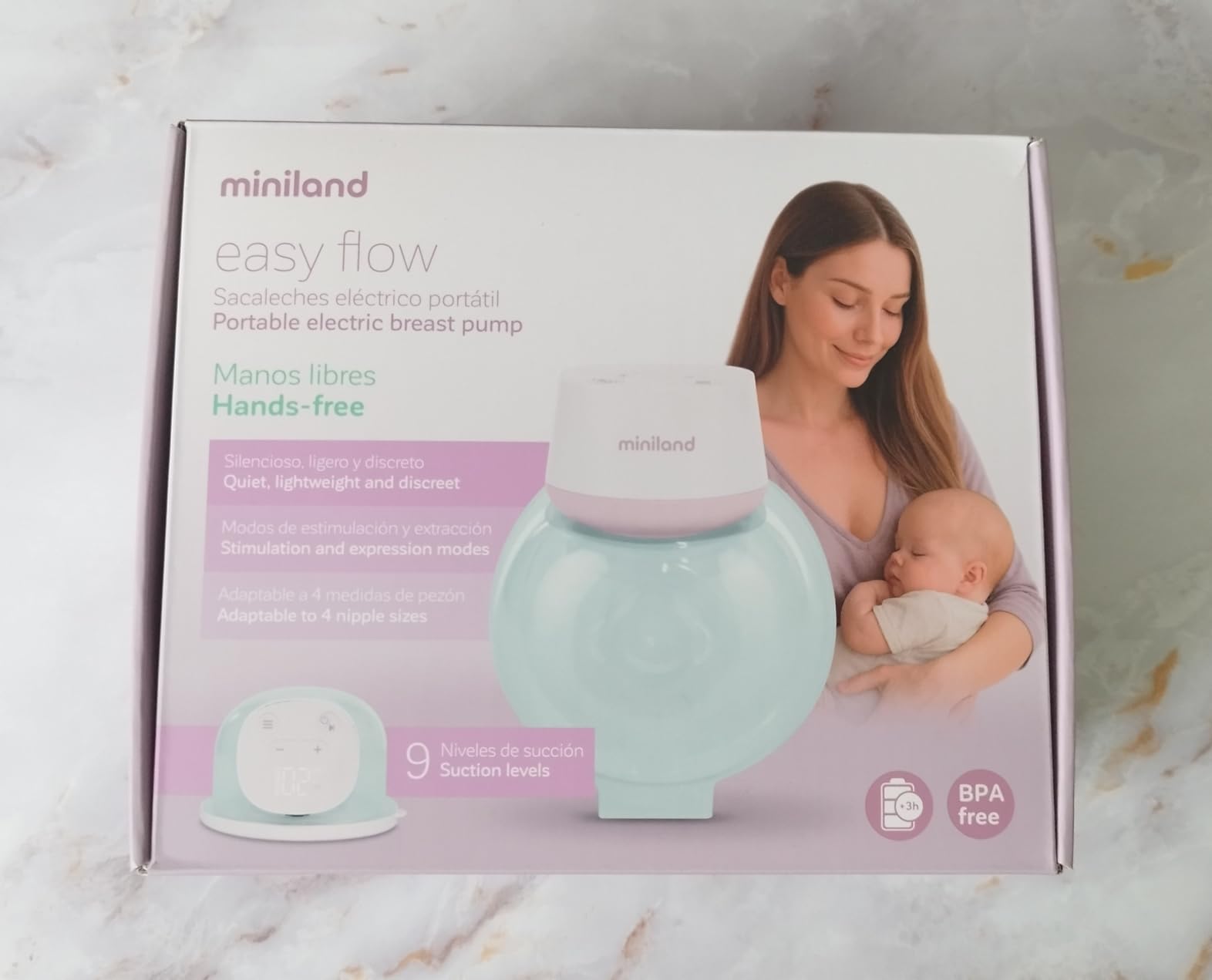 Miniland Easy Flow Tiralatte Elettrico 180 ml Portatile