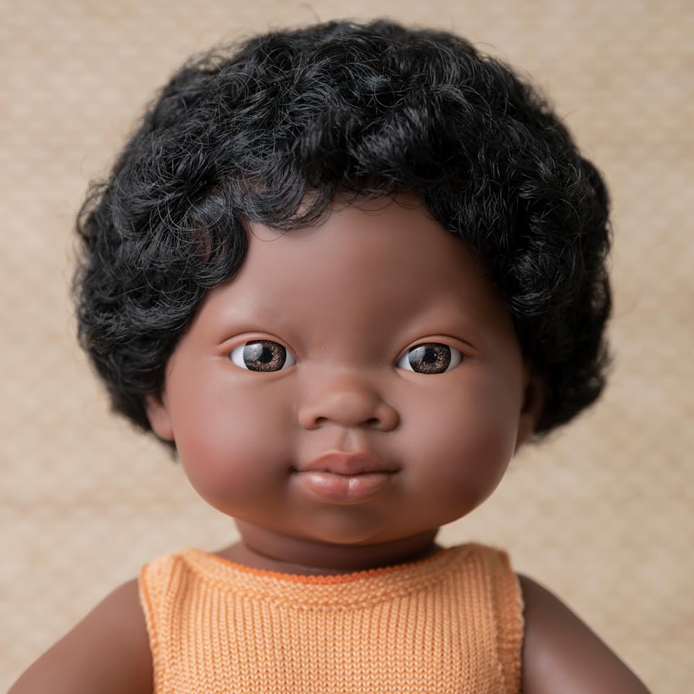 Miniland Colourful bambola africana 38 cm vinile