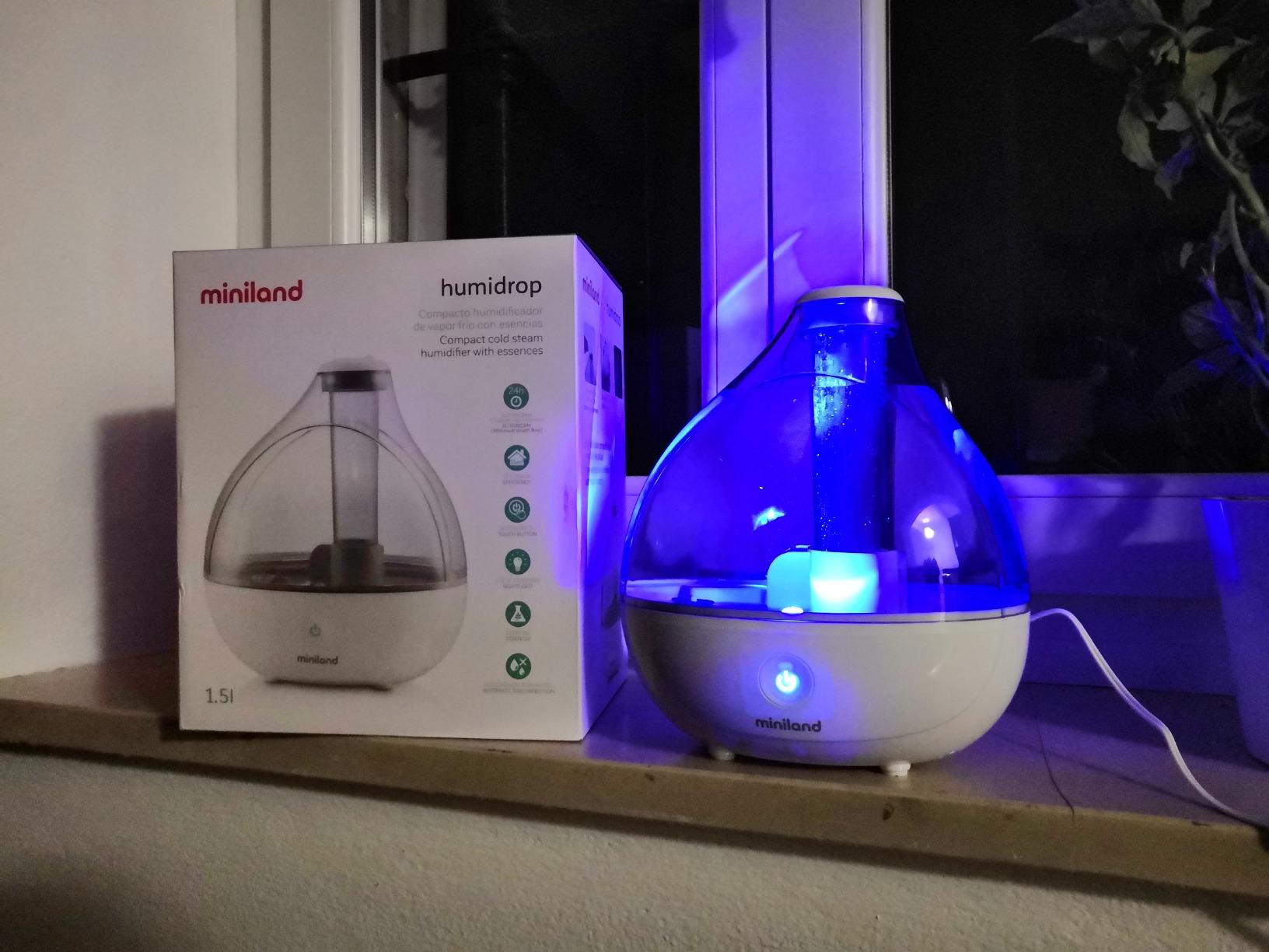 Miniland Humidrop 89173 umidificatore ultrasuoni bianco a essenze