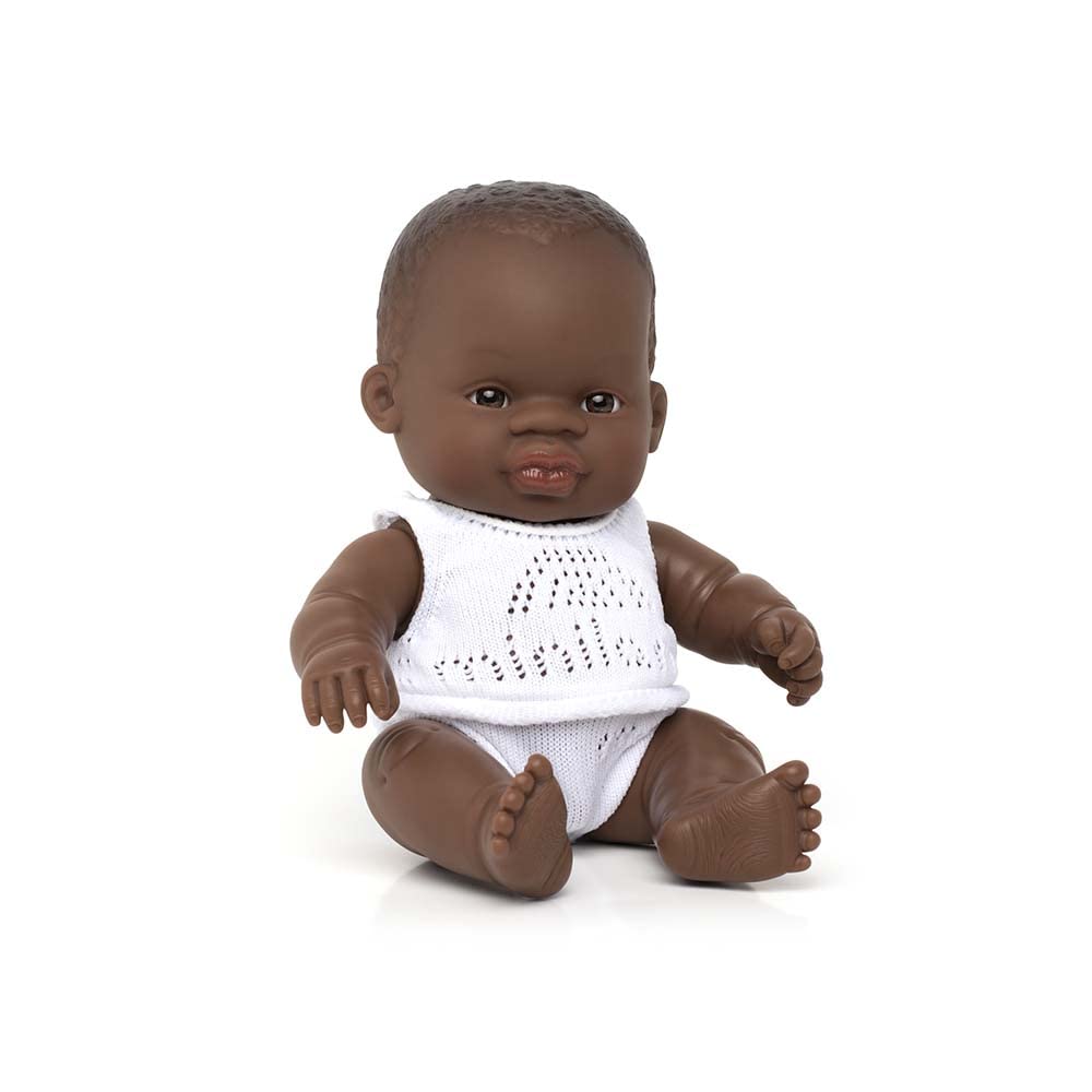 Miniland Bambola Maschio Africano 21 cm Vinile Profumata