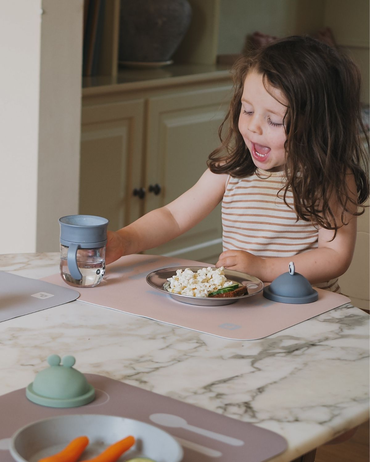 Noui Noui Learning Mats set pappa bimbi 43x34 cm nude