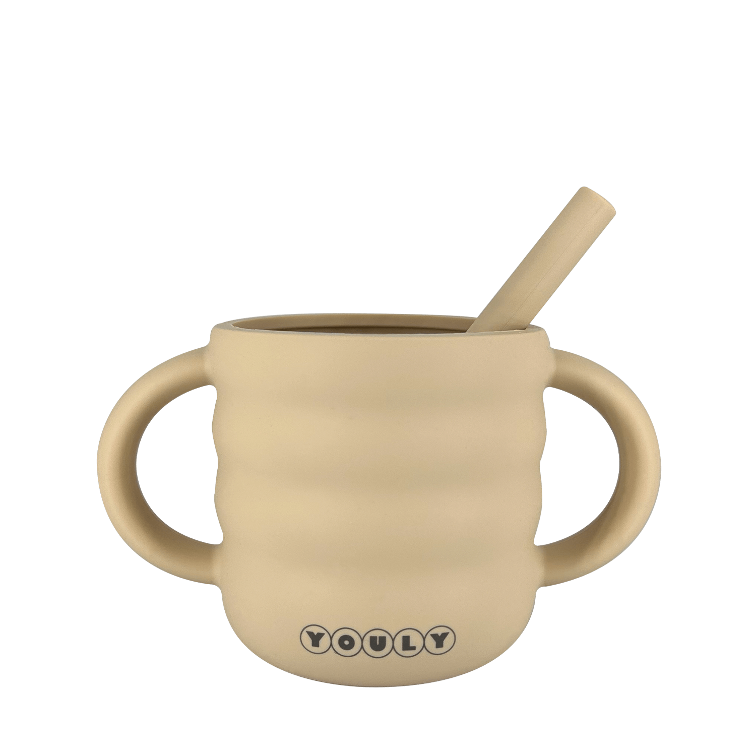 Youly Bubble tazza con cannuccia crema in silicone alimentare
