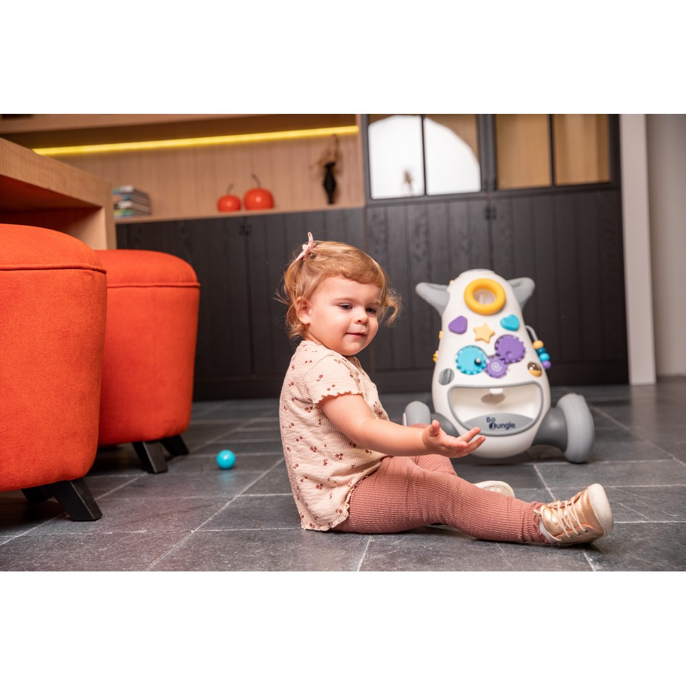 BoJungle Playtime B-Walking Aid Jumpy Carrello Grigio