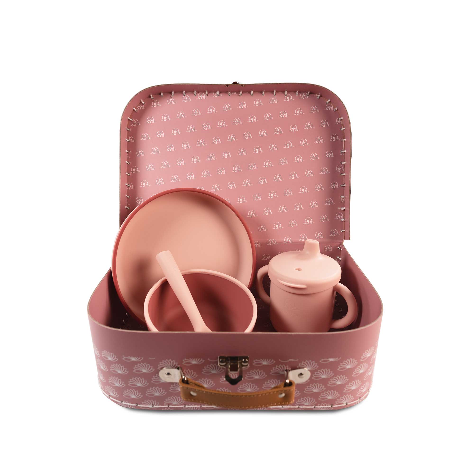 Mizu Baby Taiki Meal Set Pappa Silicone Rosa 5 Pezzi