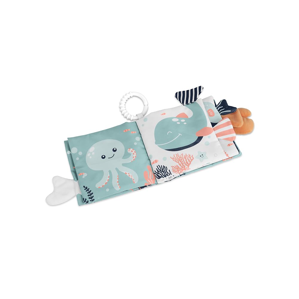 Miniland Baby Oceano libro sensoriale stoffa neonato 0 mesi