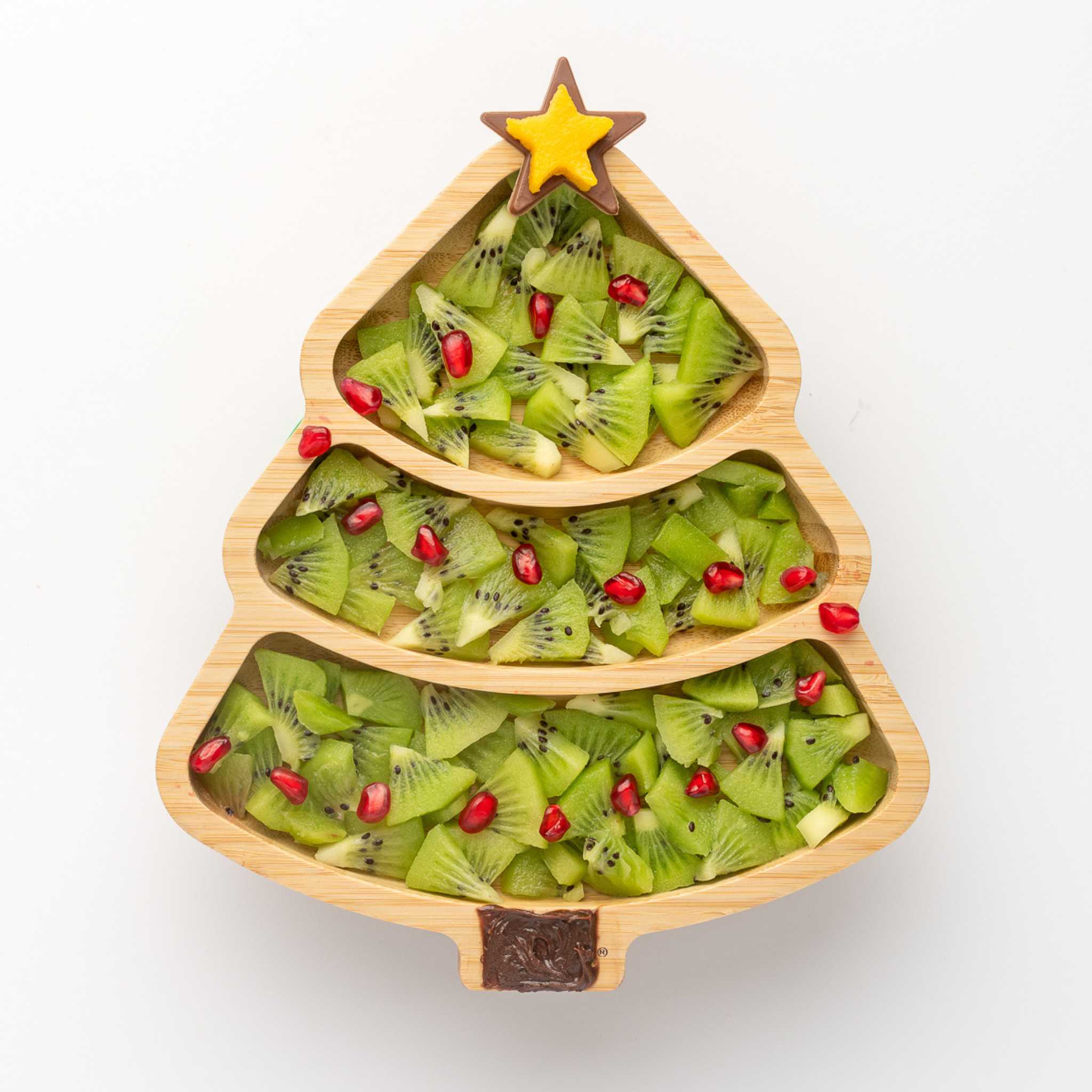 Eco Rascals Bamboo Plates piatto bambù albero Natale verde