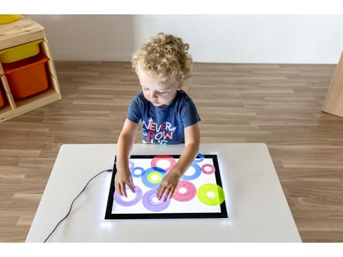Miniland Math Color anelli traslucidi 16 pezzi tavolo luminoso