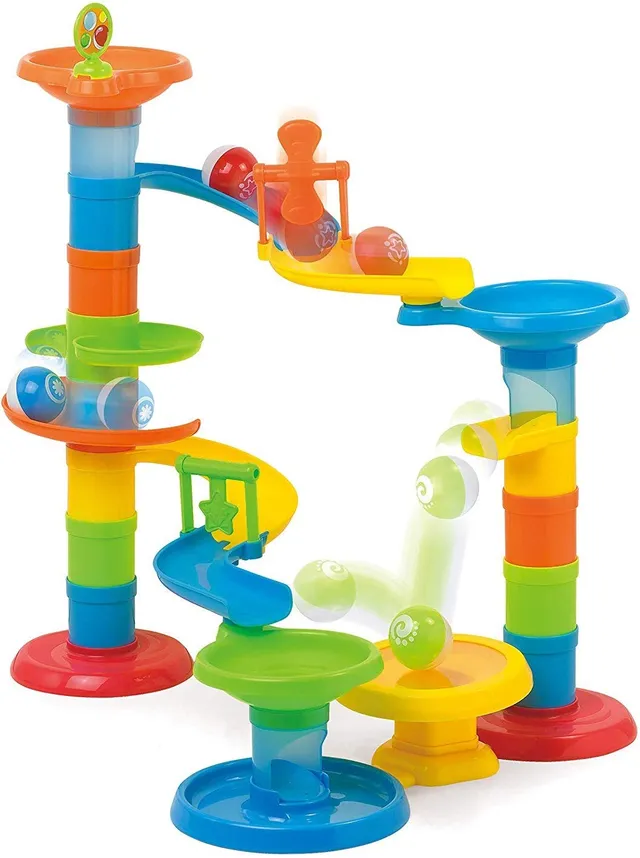 Miniland 97283 Torre Pop pista palline 27 pezzi 54 cm