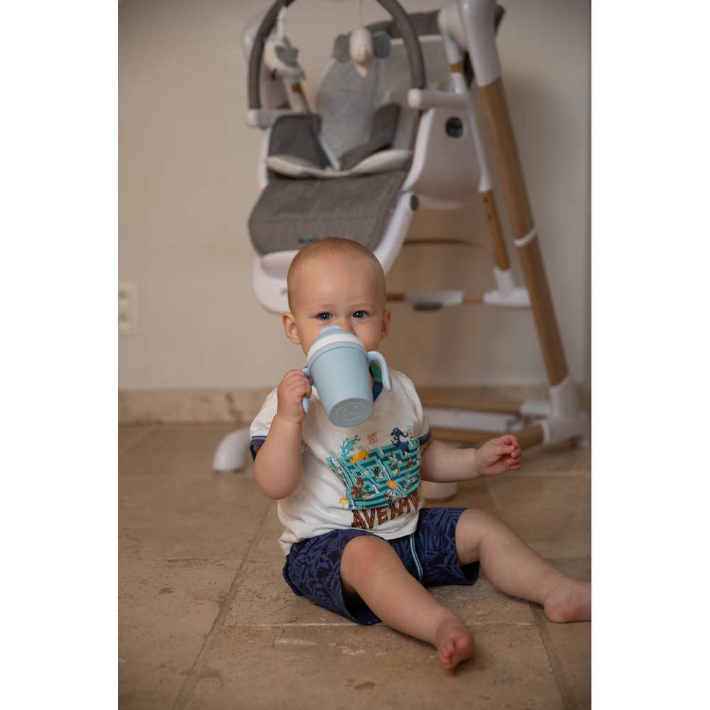 BoJungle Tazza Bambini CPLA Blu Ecologica Lavabile