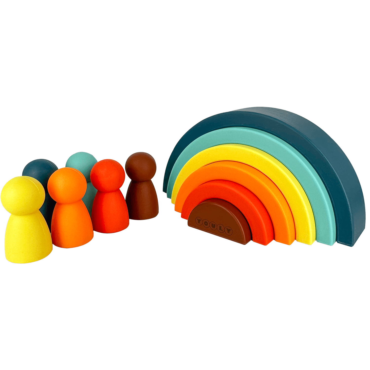 Youly Montessori Arcobaleno Multi gioco silicone senza BPA