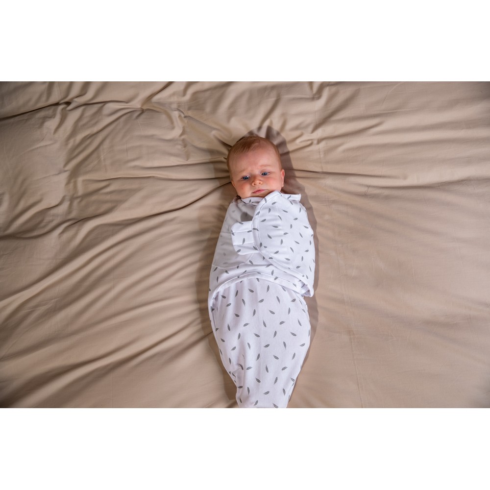 BoJungle Sleep B-Wrap copertina fascia Grey Feathers S