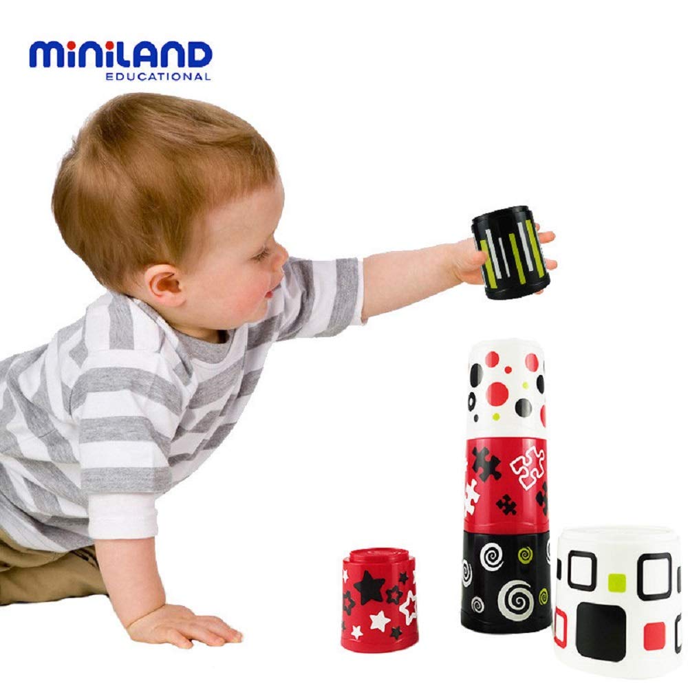 Miniland First Senses 97311 tazze impilabili multicolore