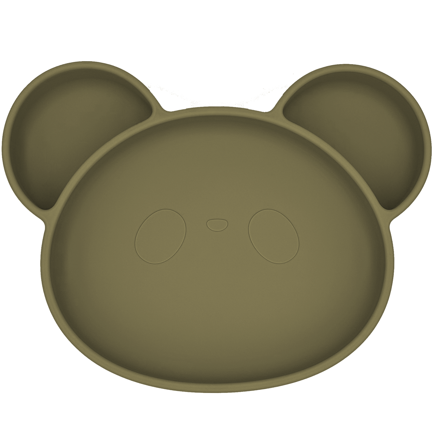 Youly set pappa orso kaki grigio piatto ventosa posate