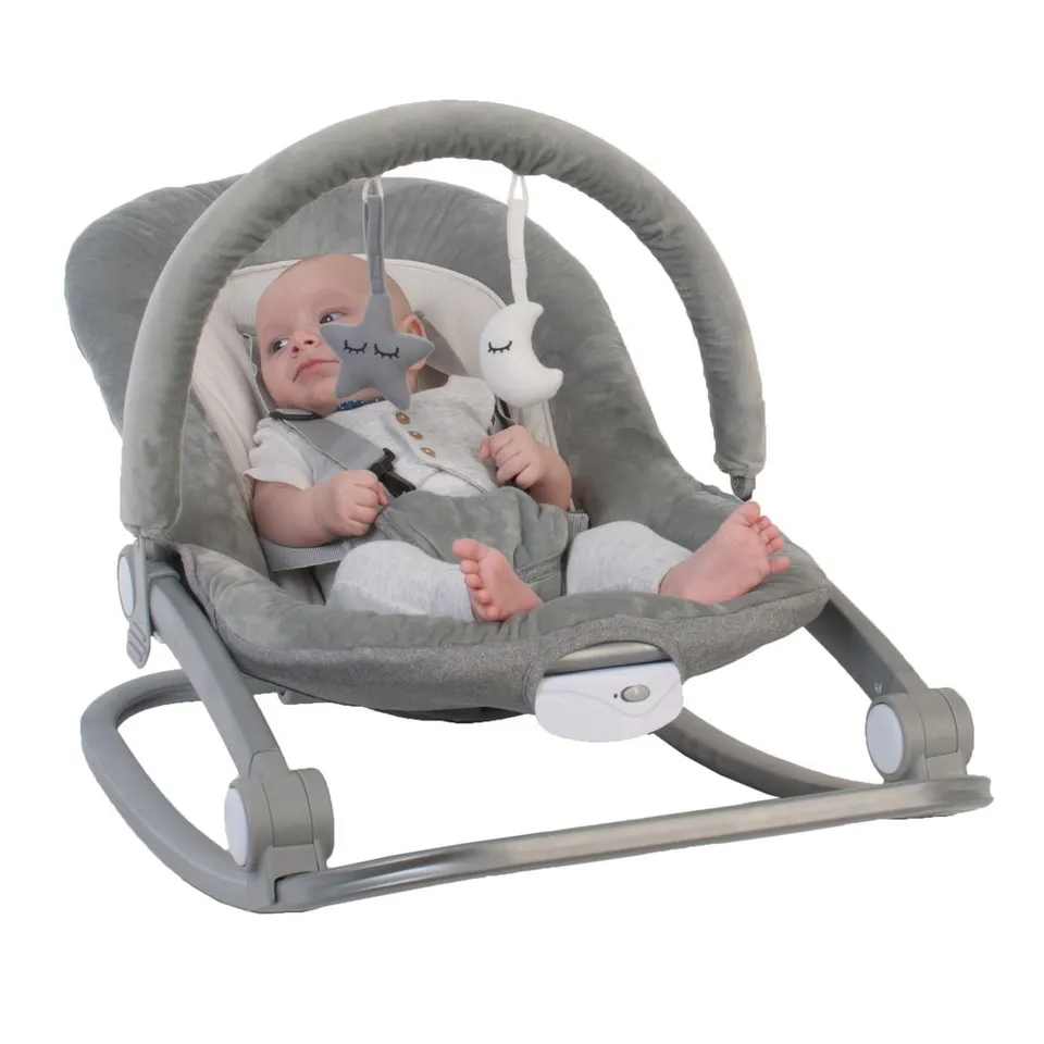 Bo Jungle B-Rocker Grey sdraietta dondolo 0-18 kg con vibrazione