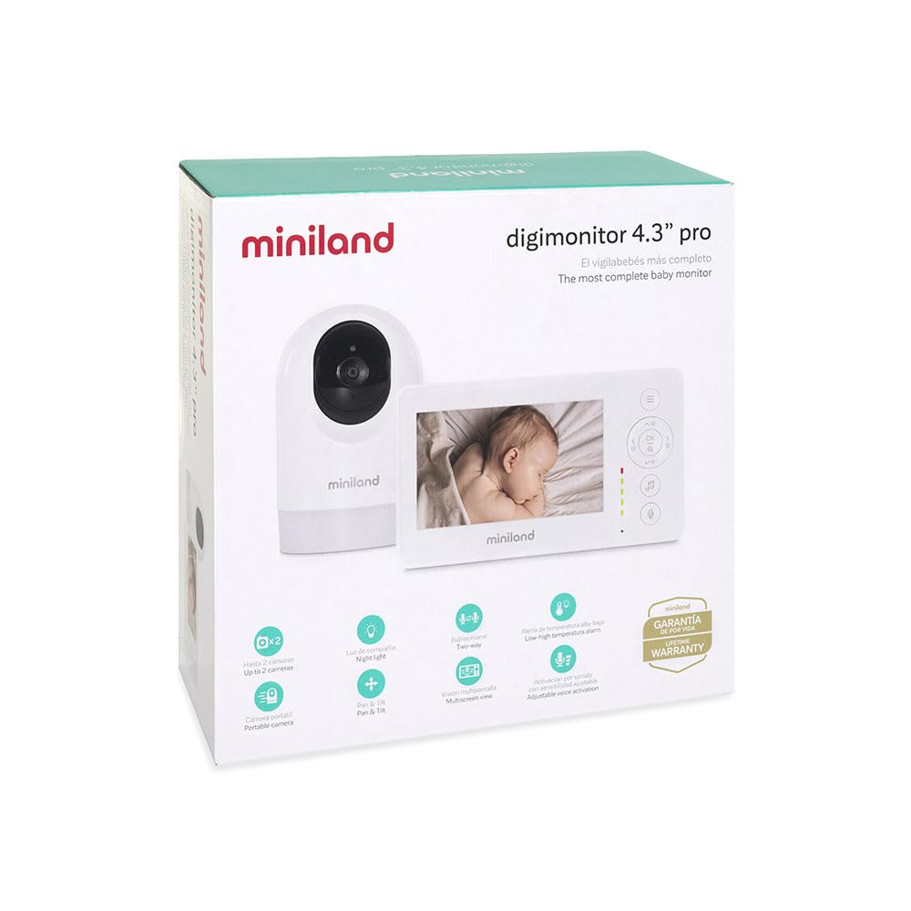 Miniland Digimonitor 4.3 Pro baby monitor video 4,3" 240 m