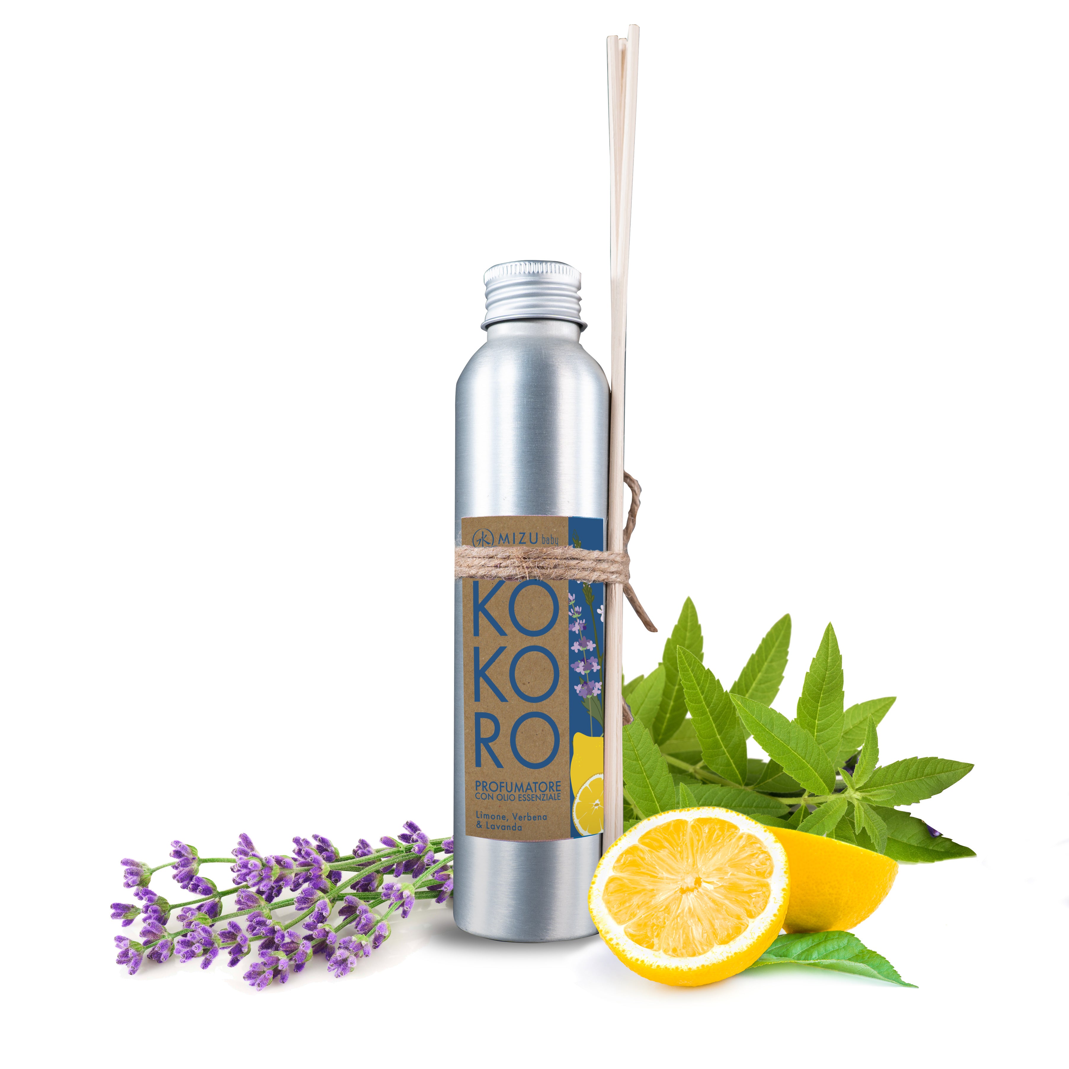Mizu Baby Kokoro Diffusore Bastoncini 150ml Limone