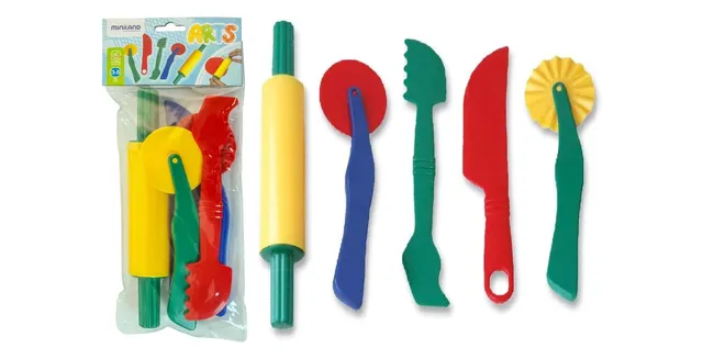 Miniland Giochi di destrezza accessori pasta morbida 22 cm