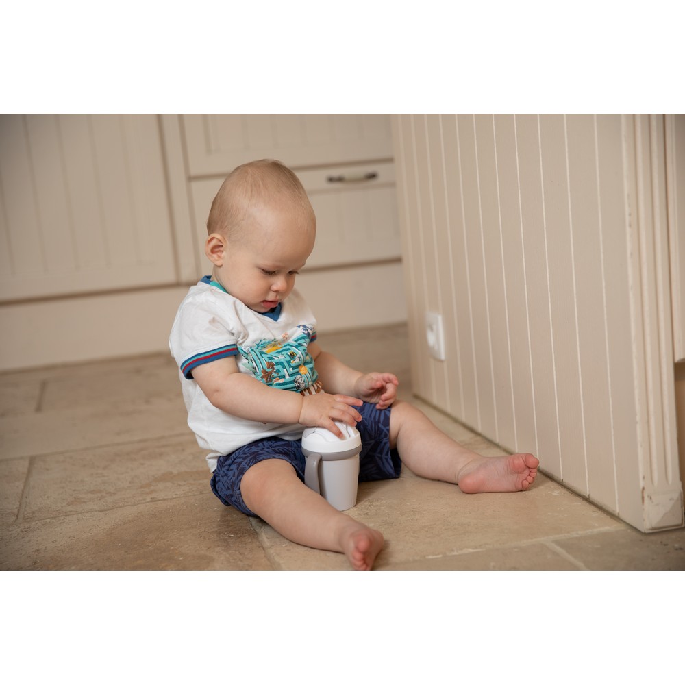 BoJungle Food & Drink tazza bimbi grigia CPLA